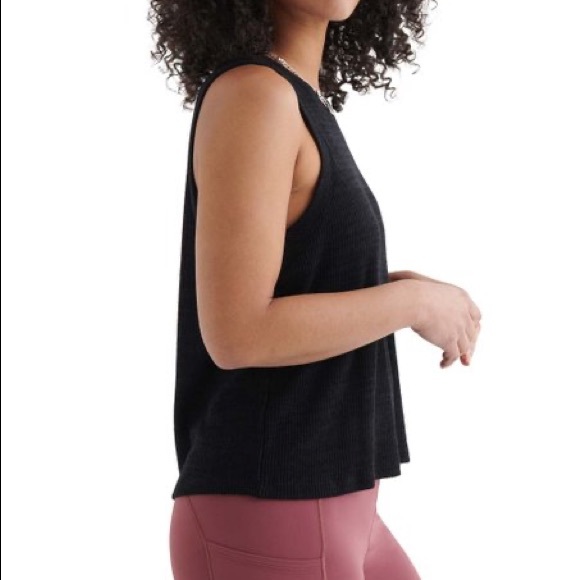 Luck Brand Cloud Jersey Relaxed Tank Top - Picture 2 of 8